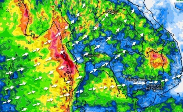 เตือนอีสาน ตะวันออก ใต้  ระวังฝนตกหนัก 23 – 26 มิ.ย. 