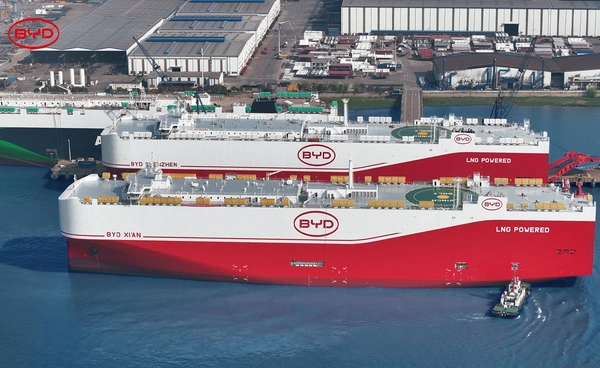 BYD เปิดตัว 'BYD Shenzhen' เรือขนส่งรถยนต์ลำที่ 4 ใหญ่สุดในโลก