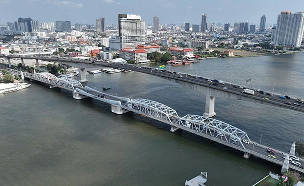 ปิดสะพานกรุงเทพ 8 เมษายน ทดสอบระบบแผ่นดินไหว เช็กเวลาที่นี่ 