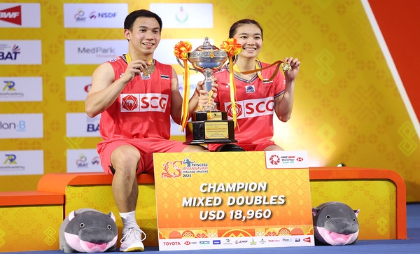 บาส-เฟม ชนะอินโดฯ คว้าแชมป์แบดฯ ปริ๊นเซสไทยแลนด์ เป็นแชมป์ที่ 4