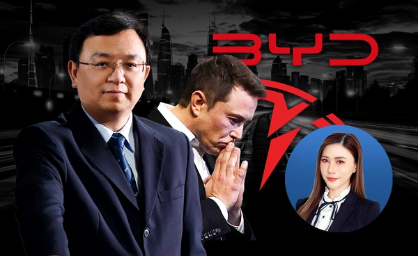 BYD ล้มแชมป์ Tesla รายได้พุ่งสูงสุด ขึ้นแท่นผู้นำ  EV 
