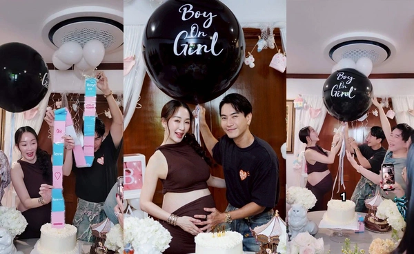 ตู่ ปิยวดี-มาวิน ยิ้มแก้มปริ จัดปาร์ตี้เฉลยเพศลูกคนแรก งานนี้ได้เฮกันลั่น!