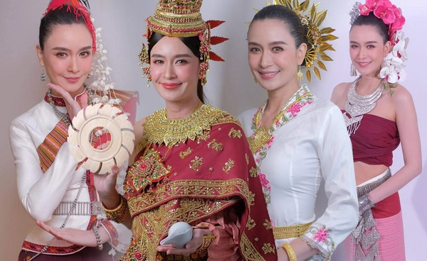 เบนซ์ ปุณยาพร จัดเต็ม! เสิร์ฟชุดไทย4ภาครับ วันสงกรานต์ 2568