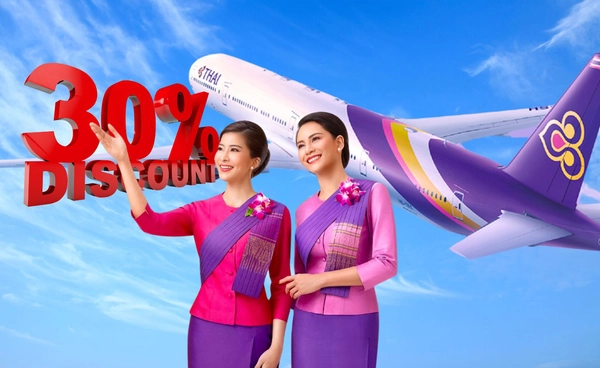 การบินไทย ลดตั๋ว 30% ช่วง สงกรานต์ 2568