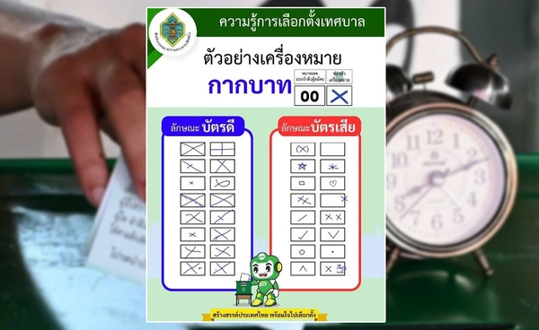 บัตรดี-บัตรเสีย รู้ไว้? ก่อนเลือกตั้งสมาชิกสภาเทศบาล-นายกเทศมนตรี 11 พ.ค. 2568