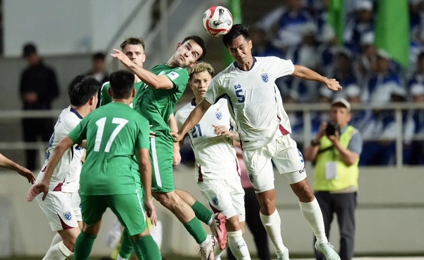 ผลบอลเอเชียน คัพ 2027 รอบคัดเลือก(นัด2) ทีมชาติไทย พ่าย เติร์กเมนิสถาน 1-3 