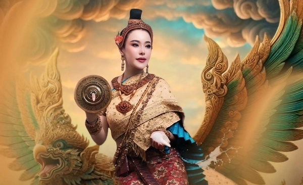 ตัวแม่ของจริง "หนิง ปณิตา" ทรงเครื่องนางสงกรานต์ "ทุงสะเทวี" 
