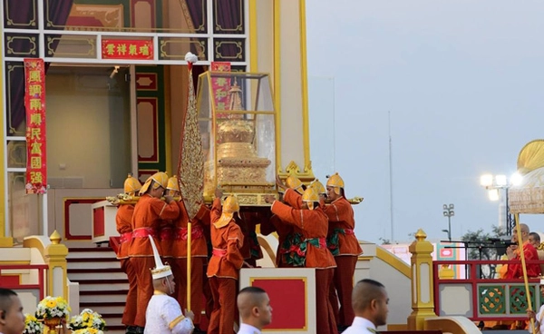 เปิดภาพพิธีอัญเชิญ "พระเขี้ยวแก้ว" กลับสู่สาธารณรัฐประชาชนจีน