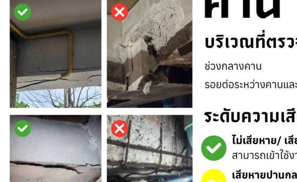 แนวทางตรวจอาคารร้าวด้วยตัวเอง แบบไหนต้องรีบแจ้งจนท.