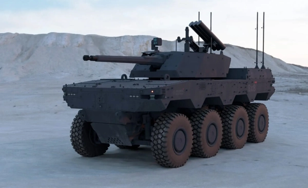 เตรียมเปิดตัวยานยนต์รบหุ่นยนต์ (RCV) แบบ 8x8  รุ่นใหม่ ในงาน IDEX 2025