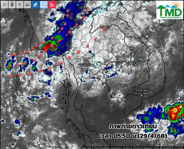 เตือนพายุฤดูร้อน ก่อนร้อนจัด 2-9 พ.ค.นี้