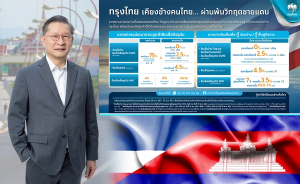"กรุงไทย" ช่วยเหลือลูกค้า ชายแดน"ไทย-กัมพูชา" 