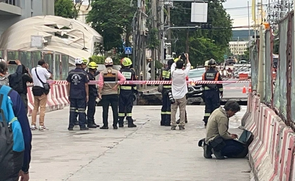 ถนนยุบหน้ารพ.วชิรพยาบาล ผลตรวจสอบเบื้องต้นดินไหลลงอุโมงค์รถไฟฟ้า
