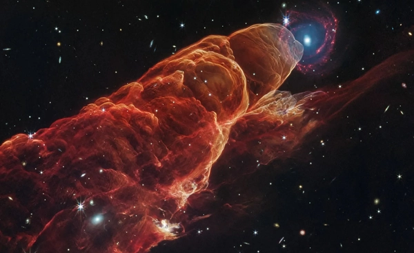 "พายุทอร์นาโดจักรวาล" สุดตื่นตาผลงานกล้องโทรทรรศน์อวกาศเจมส์ เวบบ์ (James Webb Space Telescope)