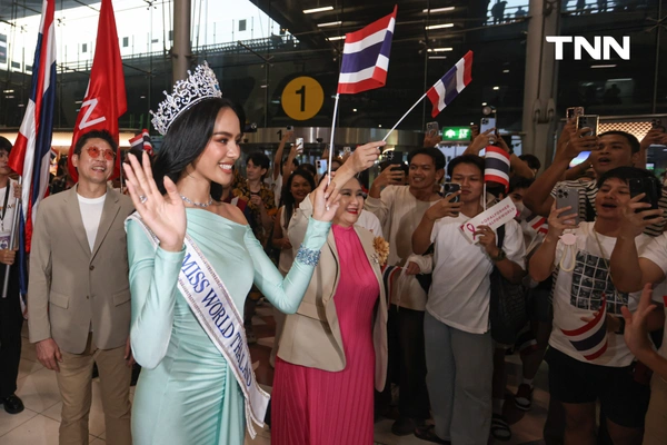รูป-ประมวลภาพ แฟนนางงามร่วมส่ง “โอปอล-สุชาตา” ชิงมงฟ้าที่อินเดีย -7
