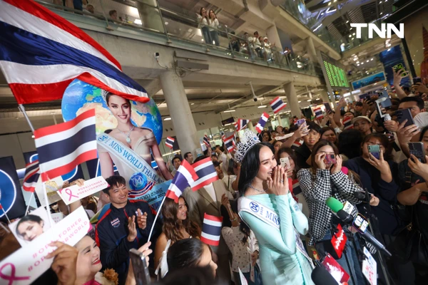 รูป-ประมวลภาพ แฟนนางงามร่วมส่ง “โอปอล-สุชาตา” ชิงมงฟ้าที่อินเดีย -12