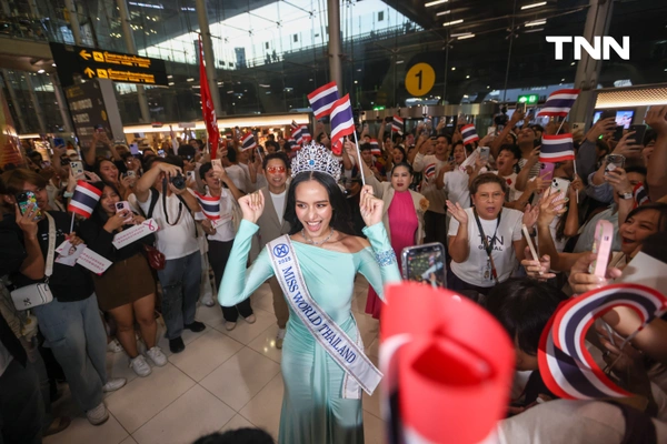 รูป-ประมวลภาพ แฟนนางงามร่วมส่ง “โอปอล-สุชาตา” ชิงมงฟ้าที่อินเดีย -8