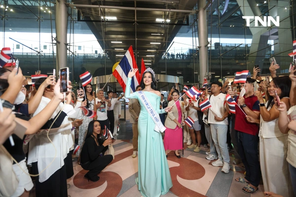 รูป-ประมวลภาพ แฟนนางงามร่วมส่ง “โอปอล-สุชาตา” ชิงมงฟ้าที่อินเดีย -3