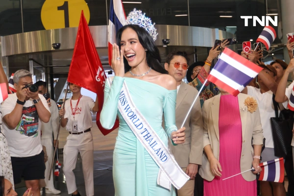 รูป-ประมวลภาพ แฟนนางงามร่วมส่ง “โอปอล-สุชาตา” ชิงมงฟ้าที่อินเดีย -4