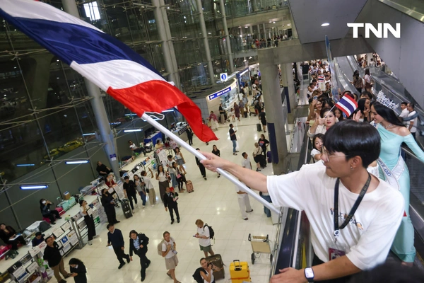 รูป-ประมวลภาพ แฟนนางงามร่วมส่ง “โอปอล-สุชาตา” ชิงมงฟ้าที่อินเดีย -22