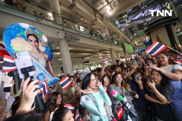 รูป-ประมวลภาพ แฟนนางงามร่วมส่ง “โอปอล-สุชาตา” ชิงมงฟ้าที่อินเดีย -11