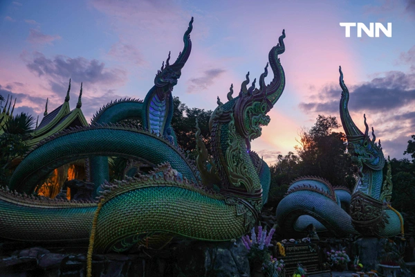 รูป-กระแสแห่งศรัทธาชมความงาม “พญานาคเรืองแสง” ที่ “วัดป่าภูปัง” จุดท่องเที่ยวยามค่ำแห่งของอุบลราชธานี-5