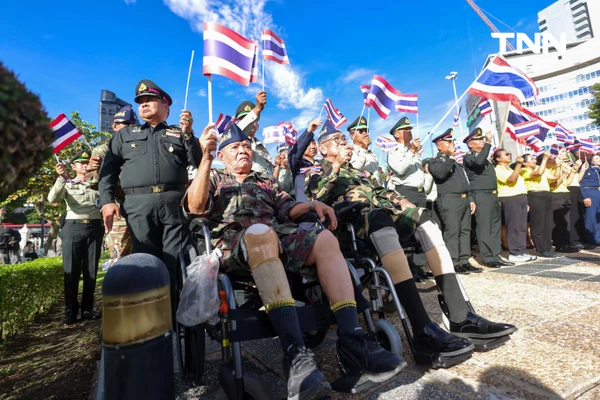 รูป-องค์การสงเคราะห์ทหารผ่านศึกฯ จัดกิจกรรมรวมพลังปกป้องแผ่นดิน และกล่าวสดุดีนักรบผู้กล้า-18