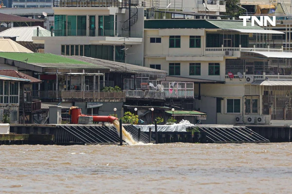รูป-กทม. เตรียมพร้อมรับมือ 3 สถานการณ์น้ำรุกเมือง น้ำเหนือหลาก น้ำทะเลหนุน และฝนตกหนัก -19