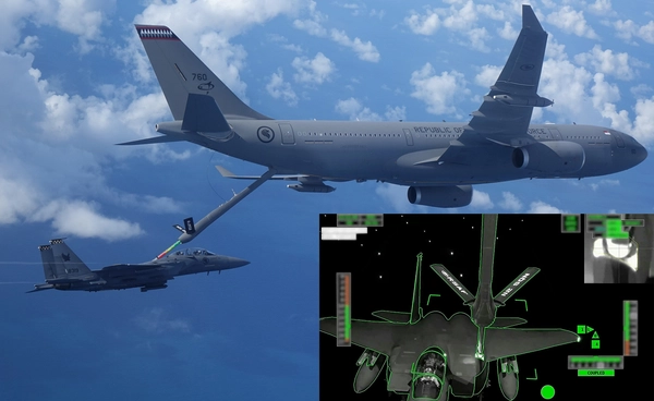 Airbus จับมือสิงคโปร์ เติมน้ำมัน F-15 ด้วย A330 MRTT กลางอากาศแบบไร้คนคุมเป็นครั้งแรกของโลก !