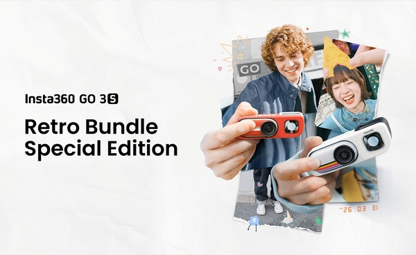 Insta360 เปิดตัวกล้องจิ๋ว GO 3S Retro Bundle เบาเพียง 39 กรัม ได้มุม POV 4K สไตล์สตรีทฟิล์ม เริ่มต้น 9,499 บาท