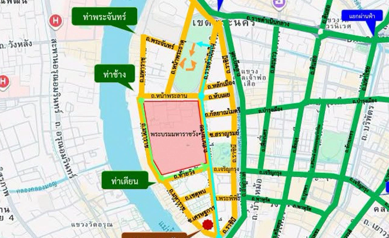 แนะเส้นทางเลี่ยง ซ้อมริ้วขบวนพระบรมราชอิสริยยศ ช่วงเช้า-ช่วงบ่าย 31 ตุลาคม 2569