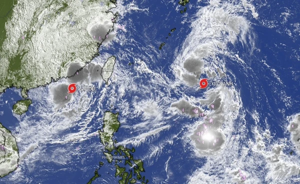 2 พายุป่วนแปซิฟิก “โซเดล” และ “กรอวาญ” จ่อซัดฝนหนัก ถล่มหลายพื้นที่