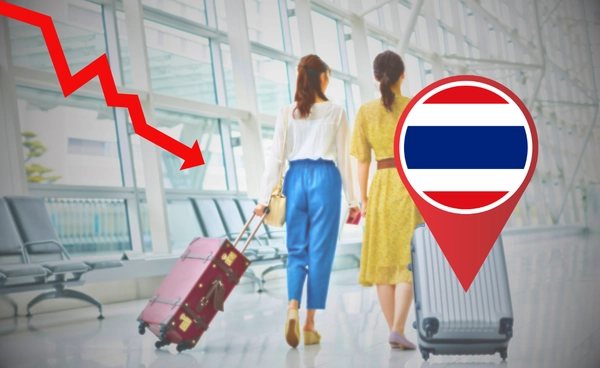 เซนพิษน้ำมันพุ่ง-ตั๋วเครื่องบินขึ้นราคา "ต่างชาติเที่ยวไทย" สัปดาห์ล่าสุด ดิ่ง 21% ยอดสะสม 4 เดือนทะลุ 12.4 ล้านคน