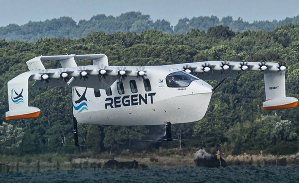 สำเร็จ REGENT ทดสอบเรือบินไฟฟ้าไฮโดรฟอยล์มีคนขับครั้งแรก