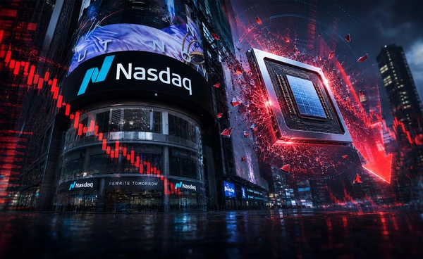 Nasdaq ฟิวเจอร์ปรับตัวลง หุ้นชิปดิ่งยกแผง 