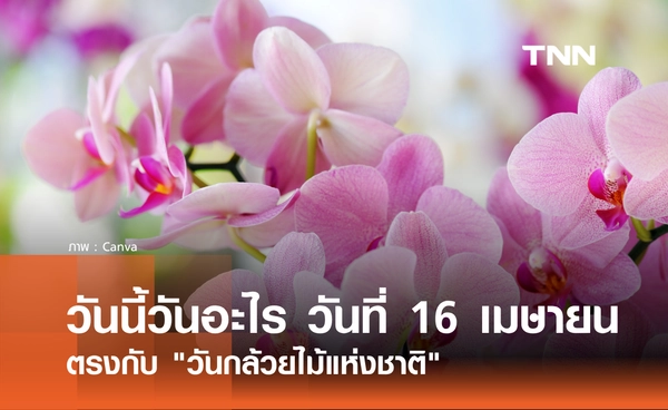 วันนี้วันอะไร วันที่ 16 เมษายน 2569 ตรงกับ "วันกล้วยไม้แห่งชาติ" (National Orchid Day)