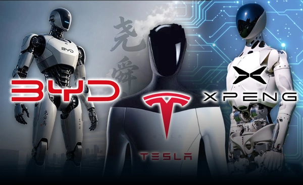 "BYD-Xpeng" ท้าชน "Tesla" สู้ศึกหุ่นยนต์