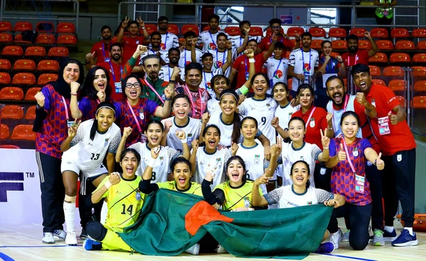 บังคลาเทศถล่มมัลดีฟส์ 14-1 ผงาดแชมป์ฟุตซอลหญิง SAFF 2026