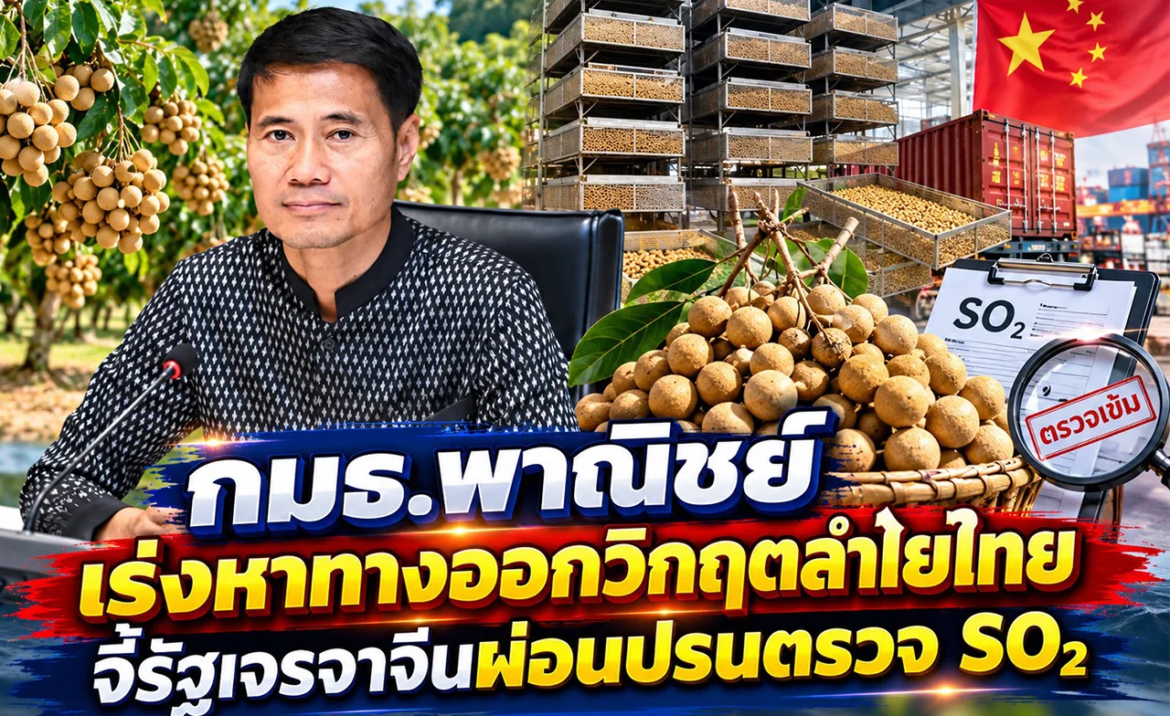 กมธ.พาณิชย์ เร่งหาทางออกวิกฤตลำไยไทย หวั่นกระทบชาวสวนกว่า 1 หมื่นราย