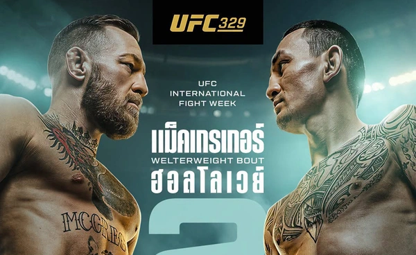 แม็คเกรเกอร์คืนสังเวียนรอบ 5 ปี! รีแมตช์เดือด ฮอลโลเวย์ ศึก UFC 329