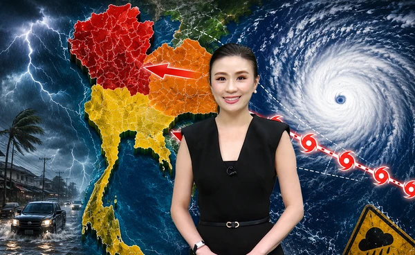 เปิดสถิติเส้นทางพายุเข้าไทยเดือนก.ย. อีสาน-เหนือ-กลาง เสี่ยงสุด