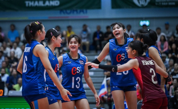 วอลเลย์บอลหญิง U18 ชนะรวด 3 นัด! ลิ่วชนอินโดฯชิงแชมป์เอเชีย