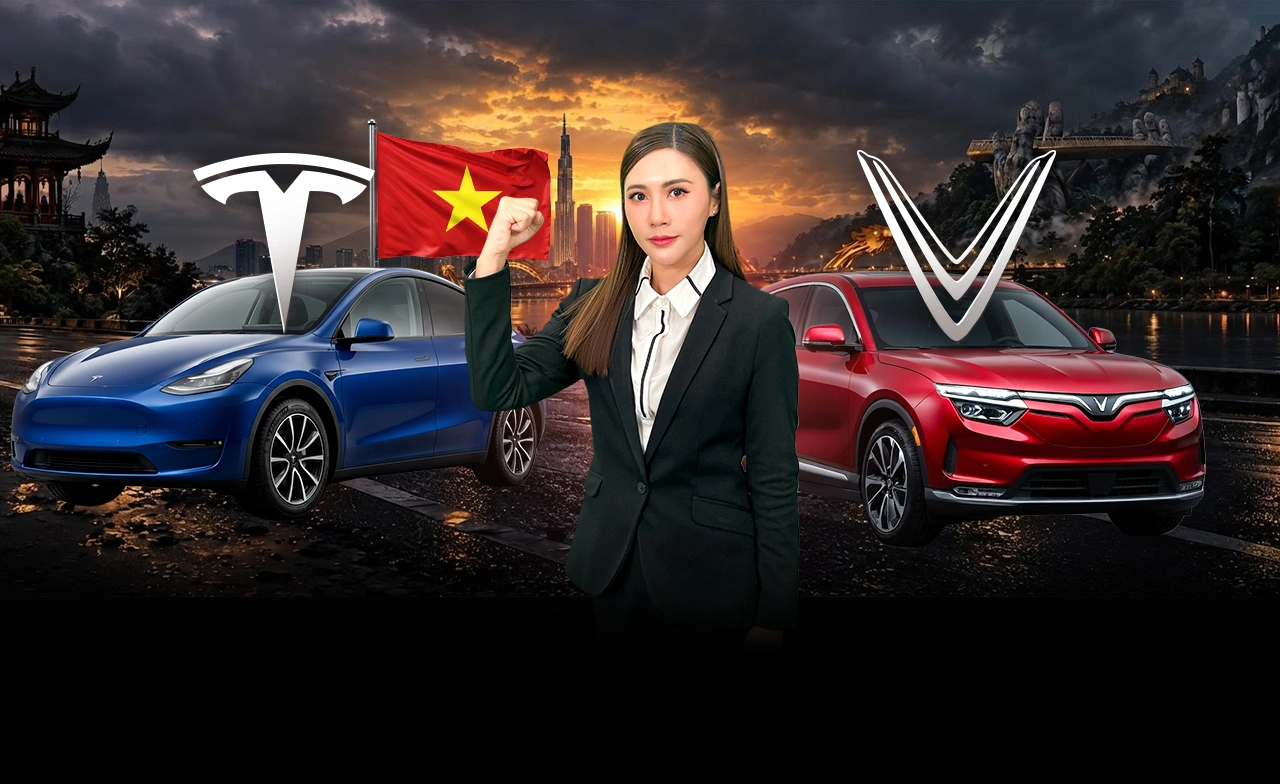 "Tesla" ท้าชนเจ้าถิ่น "VinFast" บุกเวียดนาม! สงคราม EV อาเซียน