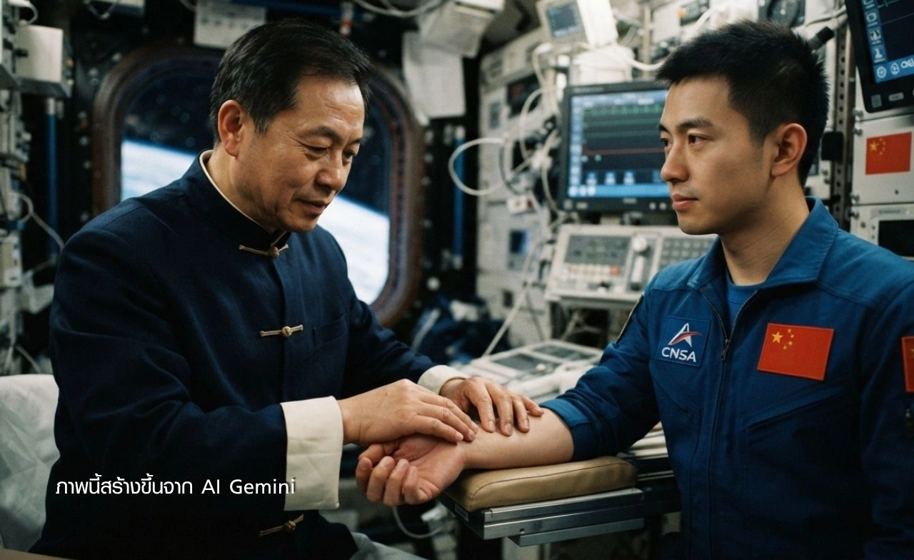 จีนผสาน 'แพทย์แผนจีน' เสริมทัพภารกิจอวกาศ ใช้ฝังเข็ม-ยาจีนดูแลนักบิน