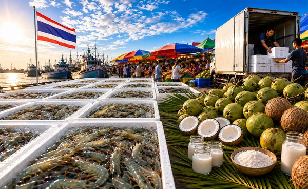 พาณิชย์ เร่งแก้ "กุ้ง-มะพร้าวแกง" ล้นตลาด