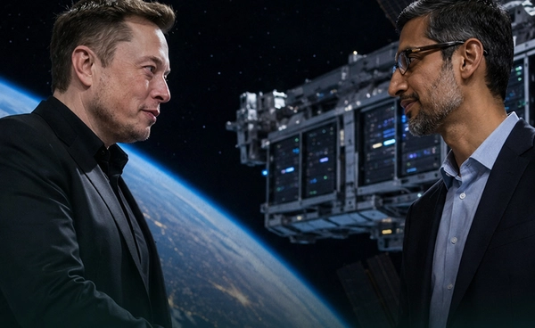 ลือ Google เตรียมจับมือ SpaceX สร้างศูนย์ข้อมูลบนอวกาศปูทางยุคใหม่ AI ประมวลผลนอกโลก