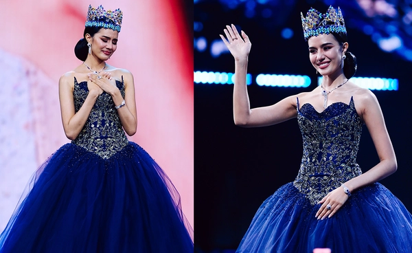 สวยสะกดทุกสายตา "โอปอล สุชาตา" อำลาตำแหน่งส่งต่อมงกุฎให้ "น้ำผึ้ง-กานต์ธีรา" 