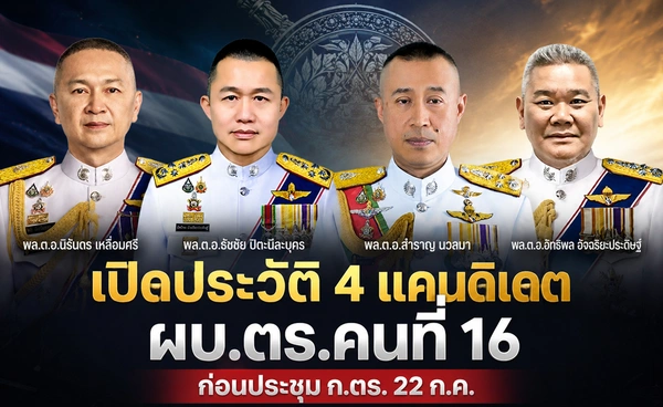 เปิดประวัติ 4 แคนดิเดต ผบ.ตร.คนที่ 16 ก่อนประชุม ก.ตร. 22 ก.ค.