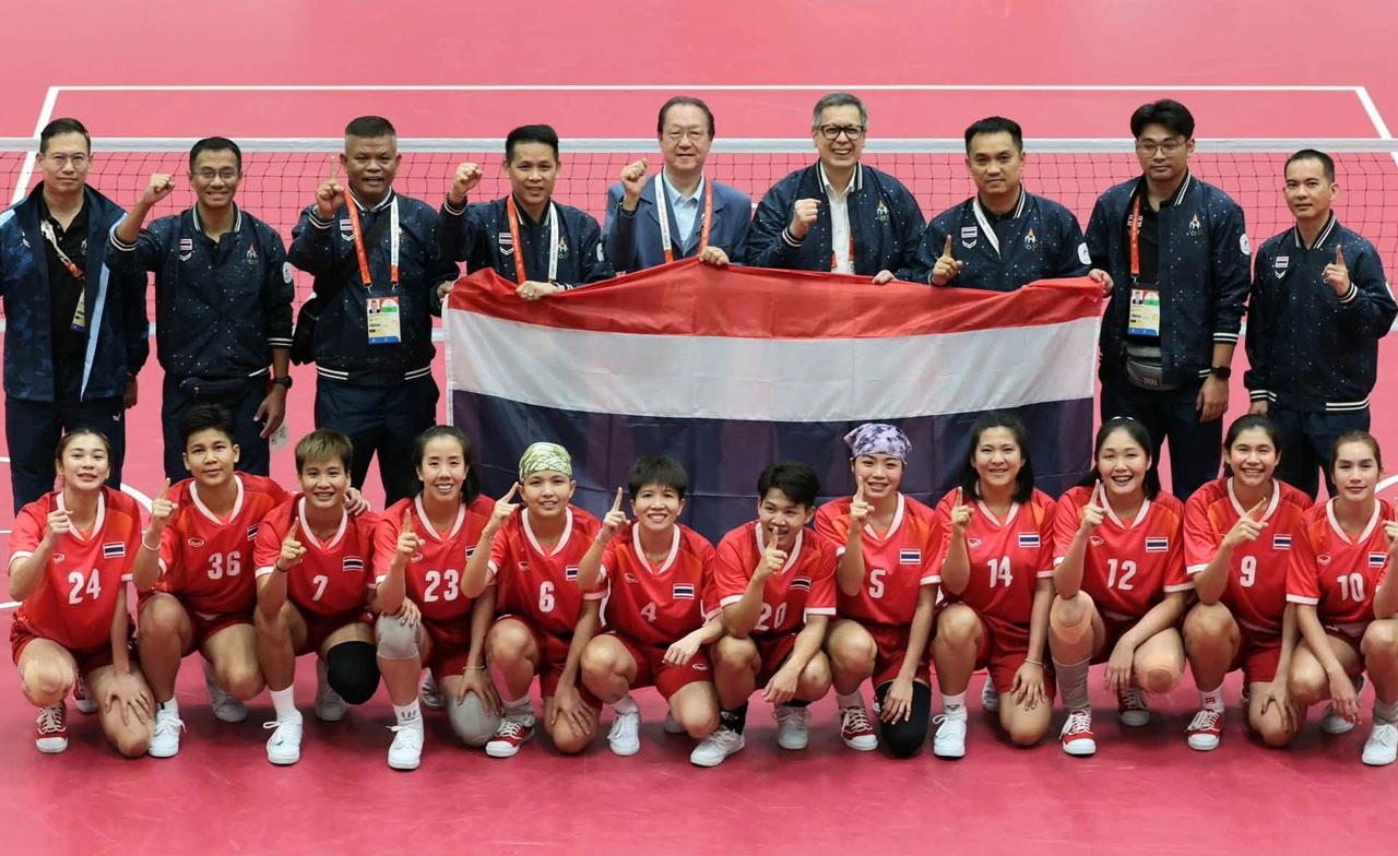 เซปักตะกร้อหญิงไทย คว้าเหรียญทองประเภททีมชุด เอเชียนเกมส์ 2026