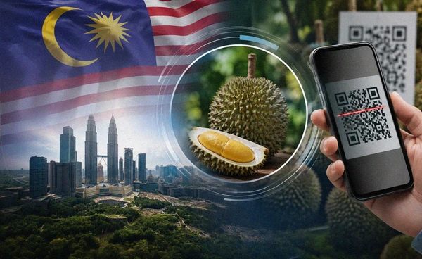 มาเลเซียใช้ระบบ "QR code" สกัดทุเรียนปีนังปลอม